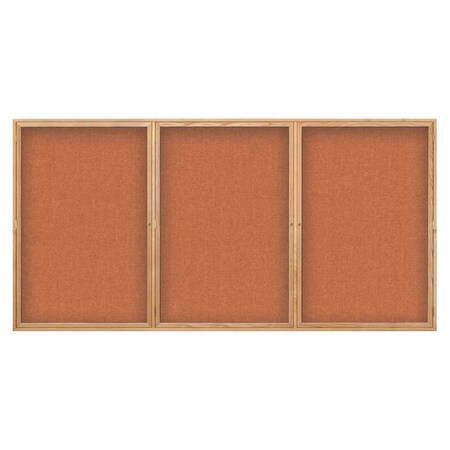 United Visual Products Open Faced Easy Tack Board, 72"x36", White Fabric/White UV9003AEZ-WHITE-WHITE